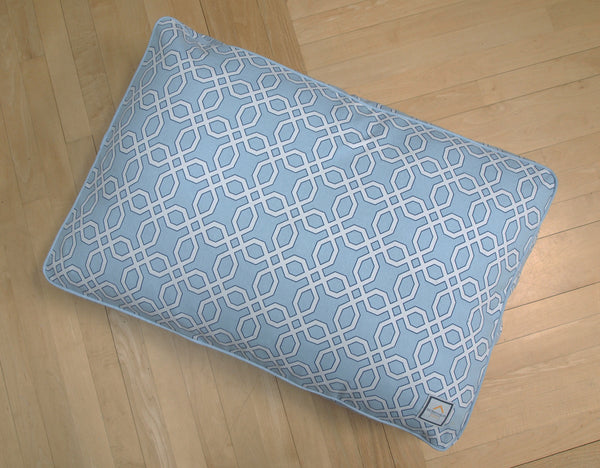 BLUE MOROCCAN DOG BED, Crate Cover - Bones Bizzness