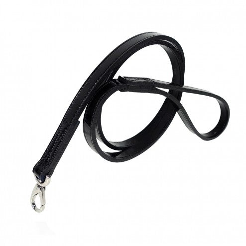 AFTER EIGHT NOIR PATENT DOG LEAD, Leash - Bones Bizzness