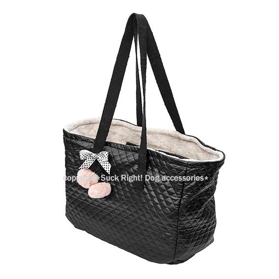 BLACK + DOTS DOG CARRIER