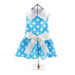 BLUE POLKA DOT DOG DRESS WITH MATCHING LEASH, Dress - Bones Bizzness