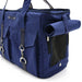 NAVY BUCKLE TOTE V2 DOG CARRIER, Carriers - Bones Bizzness