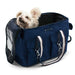 NAVY BUCKLE TOTE V2 DOG CARRIER, Carriers - Bones Bizzness