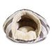 BROWN STRIPED BURGER DOG BED, Beds - Bones Bizzness