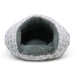 GEO DIAMOND GREY BURGER DOG BED