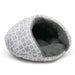 GEO DIAMOND GREY BURGER DOG BED