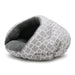 GEO DIAMOND GREY BURGER DOG BED