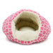 PINK GEO DIAMOND BURGER DOG BED