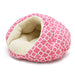 PINK GEO DIAMOND BURGER DOG BED