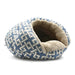 BLUE GEOMETRIC ELEPHANT BURGER DOG BED, Beds - Bones Bizzness