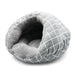 GREY LATTICE BURGER DOG BED, Beds - Bones Bizzness