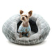 GREY LATTICE BURGER DOG BED, Beds - Bones Bizzness