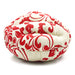 RED FLORAL BURGER DOG BED, Beds - Bones Bizzness