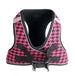 EZ REFLECTIVE HOUNDSTOOTH HARNESS VEST - PINK/BLACK