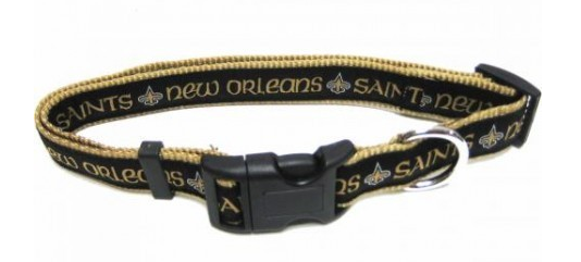 NEW ORLEANS SAINTS DOG COLLAR – RIBBON