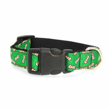 CANDY CANE BONES DOG COLLAR, Collars - Bones Bizzness