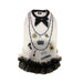 CHEWNEL CHARMS RUFFLE DOG DRESS - WHITE