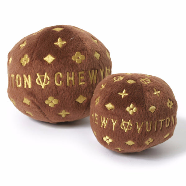 CHEWY VUITON BALL DOG TOY, Toys - Bones Bizzness