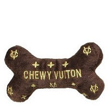 CHEWY VUITON BONE DOG TOY, Toys - Bones Bizzness