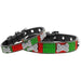 CHRISTMAS ICE CREAM CRYSTAL BONE DOG COLLAR, Collars - Bones Bizzness