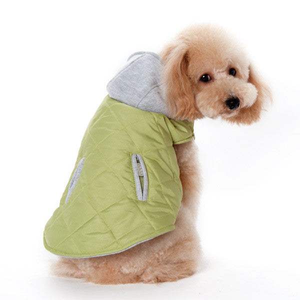 CITY PUFFER DOG JACKET GREEN, Coats - Bones Bizzness