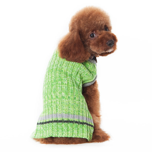 CITY V-NECK SWEATER GREEN, Sweaters - Bones Bizzness