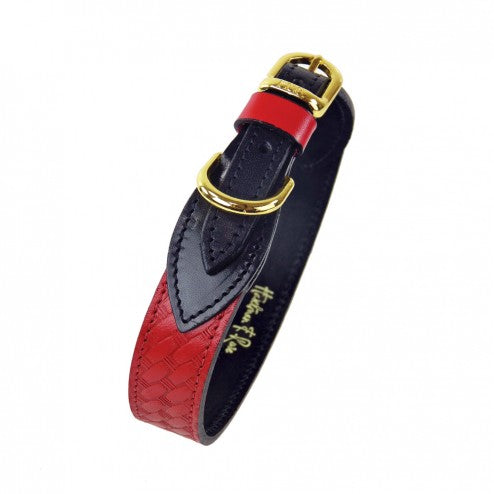 CLASSIC IN CHERRY RED DOG COLLAR