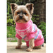 Snowflake and Hearts Combed Cotton Dog Sweater - Pink, Sweaters - Bones Bizzness