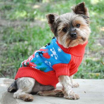 Ugly Snowman Holiday Dog Sweater - Combed Cotton, Sweaters - Bones Bizzness