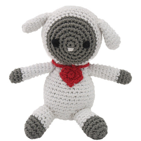 LAMB ORGANIC COTTON SMALL DOG TOY, Toys - Bones Bizzness
