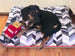 CHEVRON DOG BED – SALT + PEPPER, Beds - Bones Bizzness