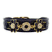 DAISY IN BLACK PATENT & JET IN GOLD DOG COLLAR, Collars - Bones Bizzness