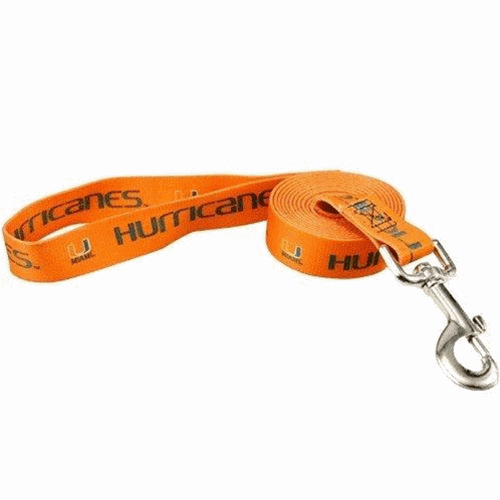 MIAMI HURRICANES DOG LEASH, NCAA - Bones Bizzness