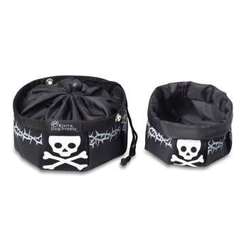 DOGGLES BLACK TRAVEL DOG BOWL, Travel Bowls - Bones Bizzness