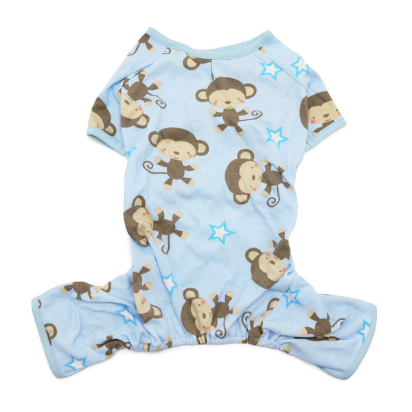 MONKEY PRINT DOG PAJAMAS, Pajamas - Bones Bizzness