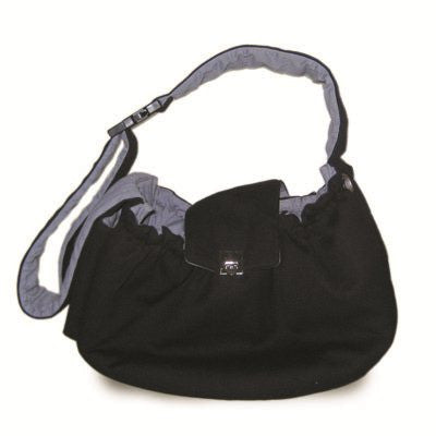 BLACK MESSENGER BAG DOG CARRIER, Carriers - Bones Bizzness