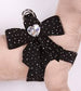 STARDUST TAIL-BOW STEP-IN SWAROVSKI CRYSTAL DOG HARNESS  - BLACK, Harness - Bones Bizzness