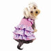 SHIMMERY HEARTS RUFFLE DOG DRESS W/ BOW, DRESS - Bones Bizzness