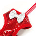 EASYGO SEQUIN DOG HARNESS RED, Harness - Bones Bizzness