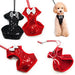 EASYGO SEQUIN DOG HARNESS RED, Harness - Bones Bizzness