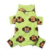 SILLY MONKEY FLEECE TURTLENECK DOG PAJAMAS - LIME, PAJAMAS - Bones Bizzness