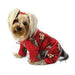 SILLY MONKEY FLEECE TURTLENECK DOG PAJAMAS - BURGUNDY, PAJAMAS - Bones Bizzness