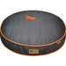 URBAN DENIM DOG BED w/ ORANGE TRIM, Beds - Bones Bizzness