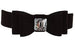 BLACK BIG BOW SWAROVSKI CRYSTAL DOG COLLAR (53 Colors), Collars - Bones Bizzness