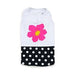 FLOWER & DOTS DOG TANK, Shirts Tanks & Tees - Bones Bizzness