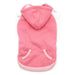 DRAWSTRING DOG HOODIE - PINK, Sweaters - Bones Bizzness