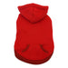 DRAWSTRING DOG HOODIE - RED