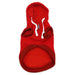 DRAWSTRING DOG HOODIE - RED