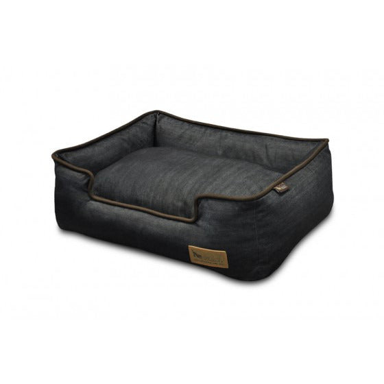 URBAN PLUSH MEDIEVAL BLUE/CHOCOLATE DOG LOUNGE BED, Beds - Bones Bizzness