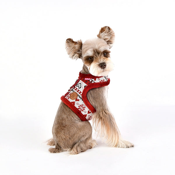 JOY PINKA DOG HARNESS - WINE