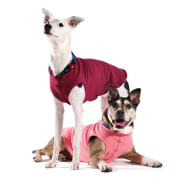 GARNET/WINTER MOD DULUTH DOUBLE FLEECE DOG SWEATER